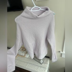 Daily Ritual Soft Lilac Cowl Neck Sweater